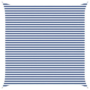 vidaXL Sun Shade Sail Blue and White 5 x 5 m 100% Polyester Oxford