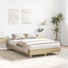 vidaXL Bed Frame No Mattress Sonoma Oak 120x190 cm Small Double Engineered Wood