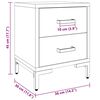 vidaXL Bedside Cabinets 2 pcs 36x30x45 cm Solid Wood Pine