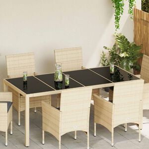 vidaXL Table Top 4 pcs Black Tempered Glass