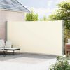 vidaXL Patio Retractable Side Awning 220x600 cm Cream