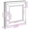 vidaXL Basement Window RISOR 60x60 cm Tilt&Turn DIN Right Anthracite