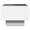 vidaXL Side Table with LED White 40x40x30 cm Engineered Wood
