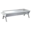 vidaXL BBQ Tray Silver 118x42x30.5 cm Stainless Steel