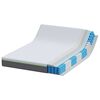 vidaXL Mattress White and Grey 140 x 200 cm Pocket Spring
