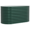 vidaXL Garden Raised Bed Green 160 x 80 x 81 cm Steel
