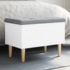 vidaXL Storage Bench White 62x42x46 cm Engineered Wood