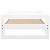 vidaXL Dog Bed White 75.5x55.5x28 cm Solid Pine Wood