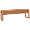 vidaXL TV Cabinet | Natural Teak | Teak Wood | Medium | TV Cabinet | Rectangular