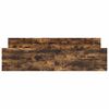 vidaXL Bed Frame without Mattress Smoked Oak 180x200 cm Super King