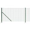 vidaXL Wire Mesh Fence with Flange Green 1.1x25 m
