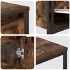 vidaXL Bathroom Furniture Set with Drawer 3 pcs Smoked Oak and Black
