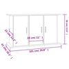 vidaXL Aquarium Stand White 101x41x58 cm Engineered Wood