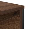 vidaXL Bathroom Basin Cabinet with Drawers Brown Oak 90x34.5x60 cm