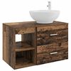 vidaXL Bathroom Furniture Set 2 pcs Old Wood Engineered Wood