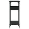 vidaXL Console Table with Shelf Black 75x29x75cm Engineered Wood