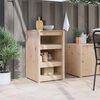 vidaXL Kitchen Cabinet Brown Oak 55 x 55 x 92 cm Solid Pine Wood
