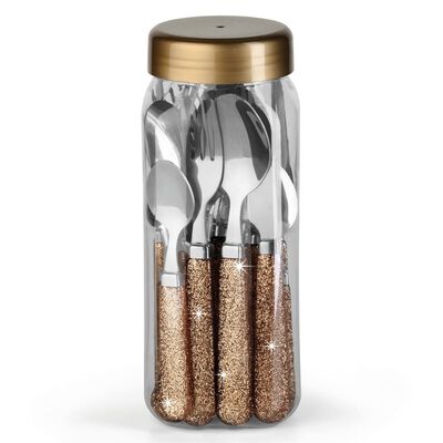 Amefa 24-Piece Cutlery Set Glitter Gold