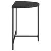 vidaXL Garden Table Black 100x50x75 cm Poly Rattan
