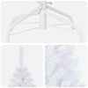 vidaXL Artificial Pre-lit Christmas Tree with Ball Set White 180 cm PVC
