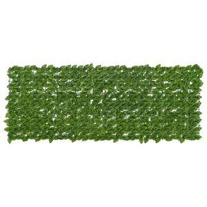 vidaXL Balcony Screen with Leaves Green and Yellow 200 x 75 cm