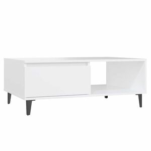 vidaXL Coffee Table White 90x60x35 cm Engineered Wood