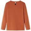 Kids' T-shirt with Long Sleeves Cognac 128