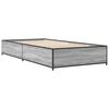 vidaXL Bed Frame without Mattress Grey Sonoma 75x190 cm Small Single