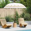 vidaXL Balinese Parasol 260 2 pcs Cream Cotton and solid wood
