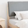 vidaXL Upholstered Headboard Light Grey 100 cm Solid Pine Wood