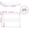 vidaXL Wall Shelves 2 pcs 50x40 cm Silver Stainless Steel