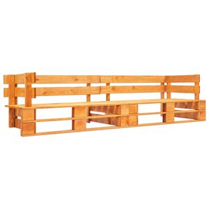 vidaXL Pallet Bench | Honey Brown | Impregnated Pinewood | 2-seater | Durable
