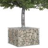 vidaXL Gabion Raised Bed Silver 60 x 60 x 40 cm Galvanised Steel