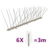 vidaXL Bird & Pigeon Spikes Set | Transparent and Grey