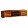 vidaXL TV Cabinet | Brown | Solid Sheesham Wood | 120 cm x 30 cm x 30 cm