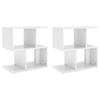 vidaXL Bedside Cabinets 2 pcs High Gloss White 50x30x51,5 cm Engineered Wood