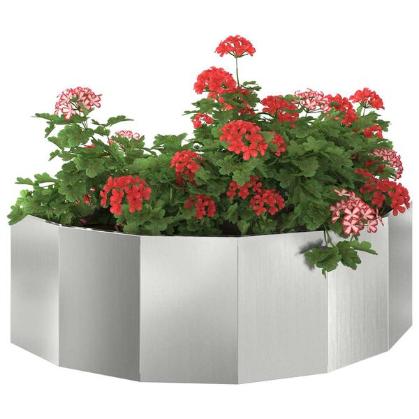 vidaXL Planter Silver 120 x 60 x 35 cm Galvanised Steel