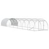 vidaXL Chicken Coop Silver 800 x 150 x 100 cm Galvanised Steel