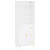 vidaXL Highboard White 69.5x34x180 cm Engineered Wood