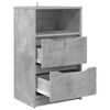 vidaXL Bedside Tables with Drawer 2 pcs Concrete Grey 40 x 30 x 467 cm