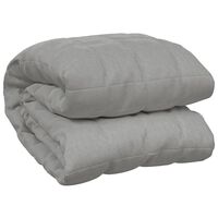 vidaXL Weighted Blanket Grey 120x180 cm 9 kg Fabric