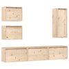 vidaXL 6 Piece TV Cabinet Set Solid Wood Pine