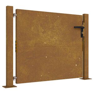vidaXL Garden Gate 100x100 cm Corten Steel