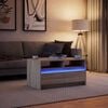 vidaXL Coffee Table with LED Lights Sonoma Oak Engineered Wood