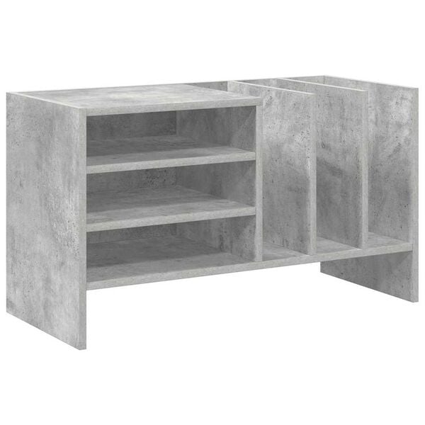 vidaXL Record Cabinet Concrete Grey 78.5 x 35 x 45 cm Engineered Wood