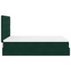 vidaXL Ottoman Bed with Mattresses Dark Green 140x200cm Velvet