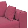 vidaXL Sofa with Cushion Wine Red 250 x 77 x 76 cm Velvet