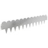 vidaXL Lawn Edging 30 pcs 103 x 20 cm Steel Silver