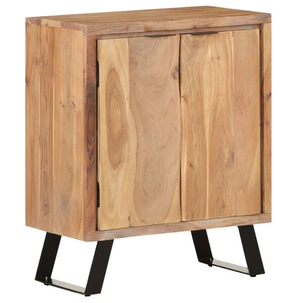 vidaXL Sideboard 60x36x76 cm Solid Acacia Wood with Live Edges