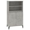 vidaXL Highboard Concrete Grey 60x36x110 cm Engineered Wood